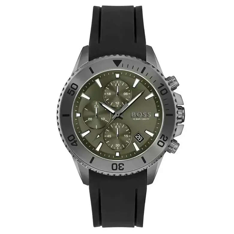 Hugo Boss Admiral Chronograph Green Dial Men's Watch 1513967