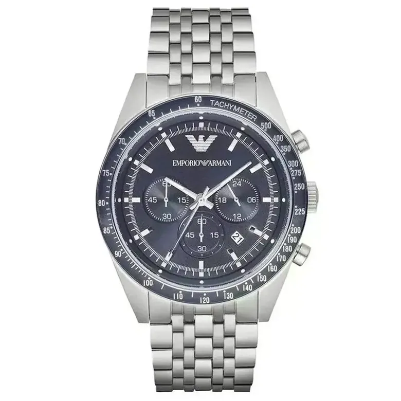 Emporio Armani Claudio AR6072 Men's Chronograph Watch - 46mm Blue Dial