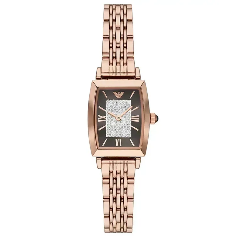 Emporio Armani Gianni T-Bar AR11407 Women's Rose Gold Watch