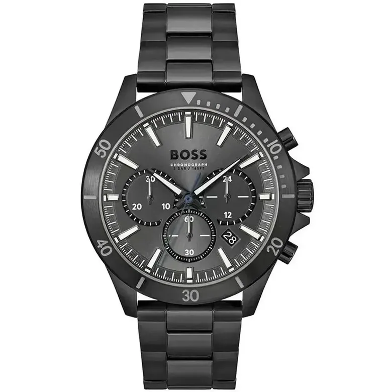 Hugo Boss Troper Chronograph Black IP Stainless Steel Men's Watch