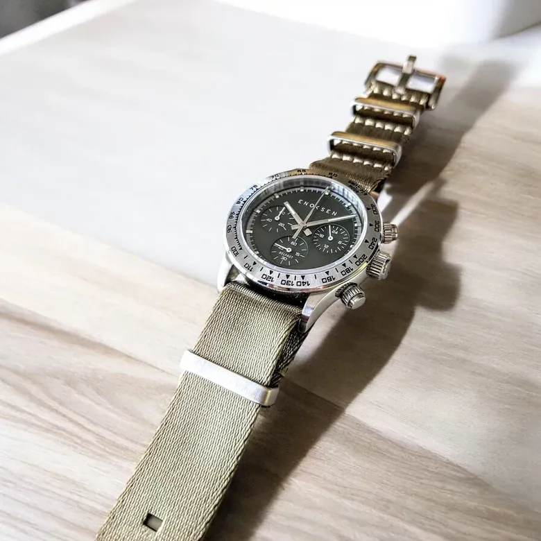 Enoksen KRONO E08/C - Green Steel - 39MM
