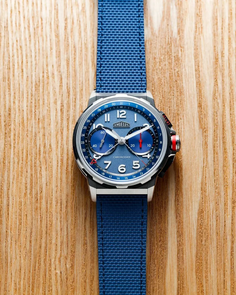 Angelus Chronodate Titanium Blue - EsperLuxe