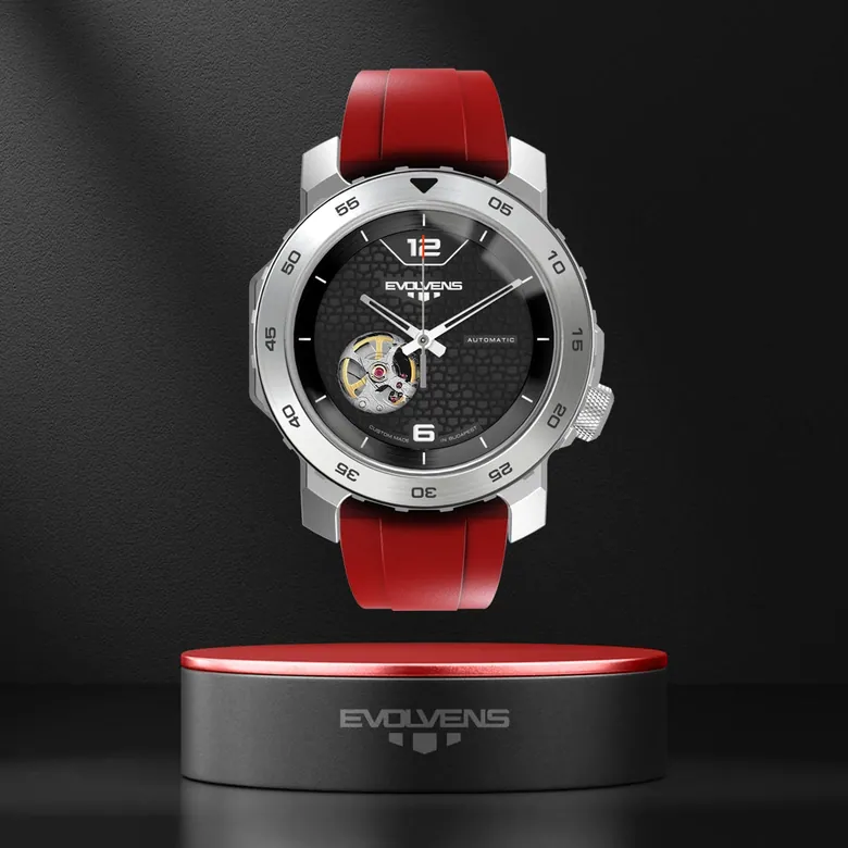 Evolvens® ACTIVE RED 44 mm Editable Automatic Watch