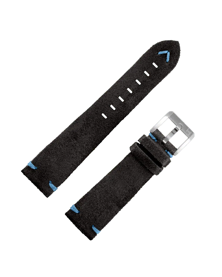 Cinturino Pelle Vitello Scamosciata Nero