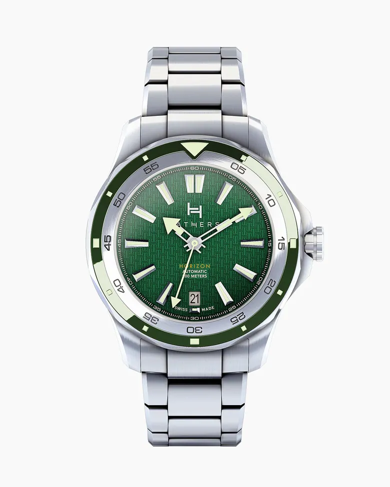 Fathers Outdoor Adventure – Orologio Diver Automatico Swiss Made – Verde 40 mm