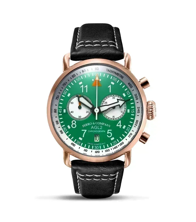 AGL 2 Chronograph Green / Rose Gold