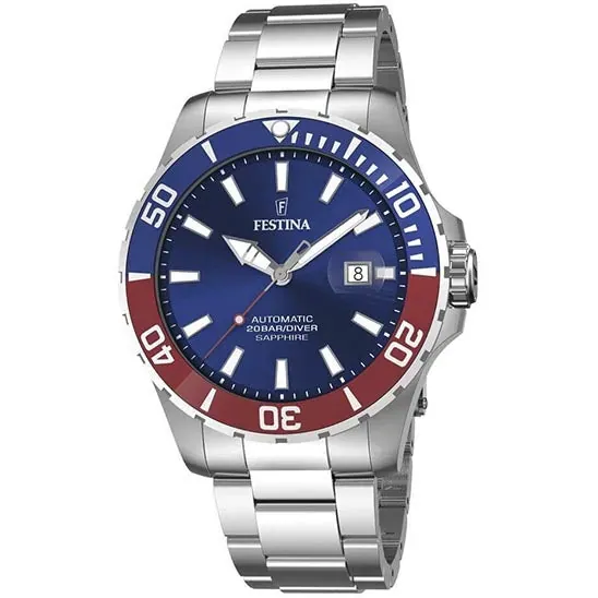 Festina Automatic Stainless Steel Analog Mens Watch I Model F20531/5 Automatic Movement