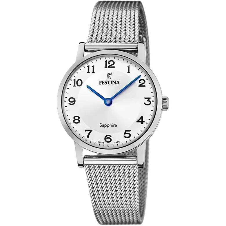 Festina Swiss Made Stainless Steel Analog Ladies Watch I Model F20015/5 Quartz Movement