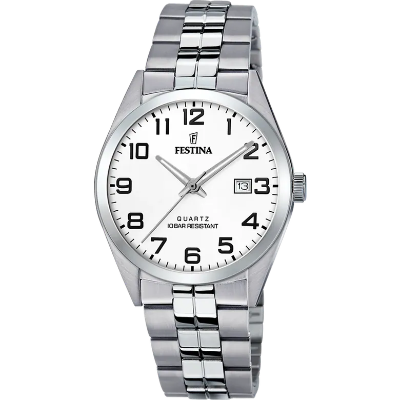 Festina Classics Stainless Steel Analog Mens Watch I Model F20437-1 Quartz Movement