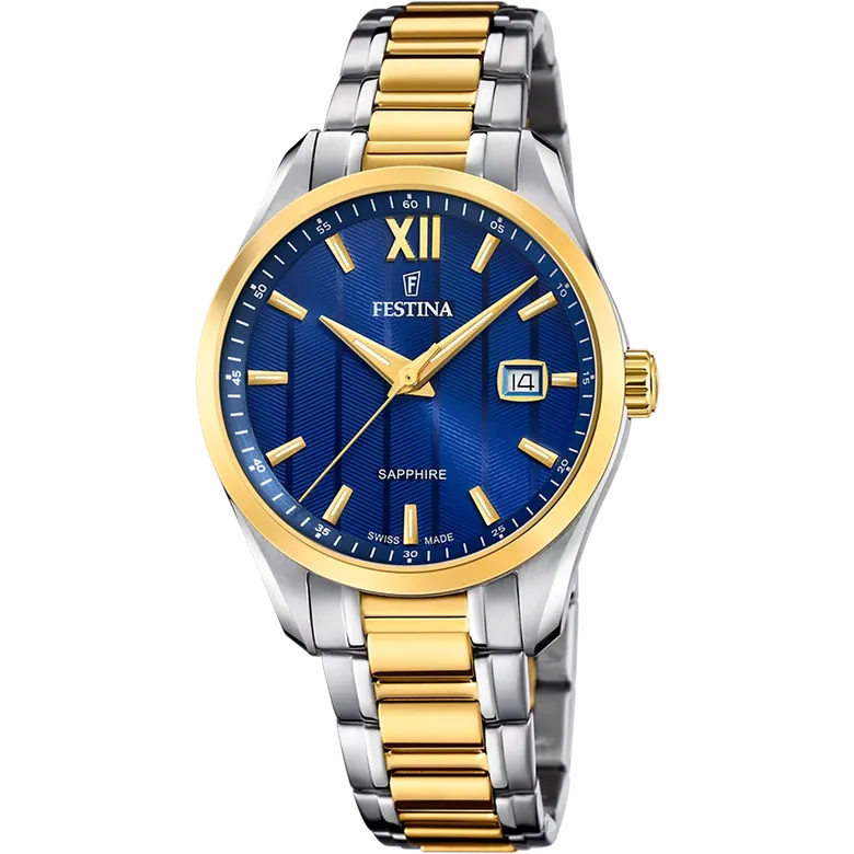 Festina Swiss Made Stainless Steel Analog Mens Watch I Model F20027/2 Quartz Movement