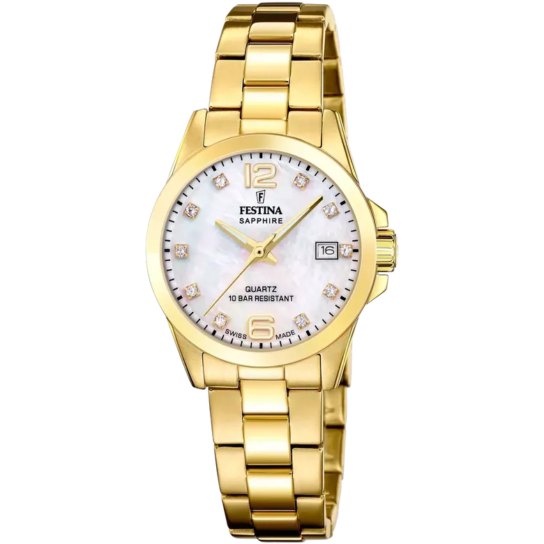 Festina Swiss Made Stainless Steel Analog Ladies Watch I Model F20050/1 Quartz Movement