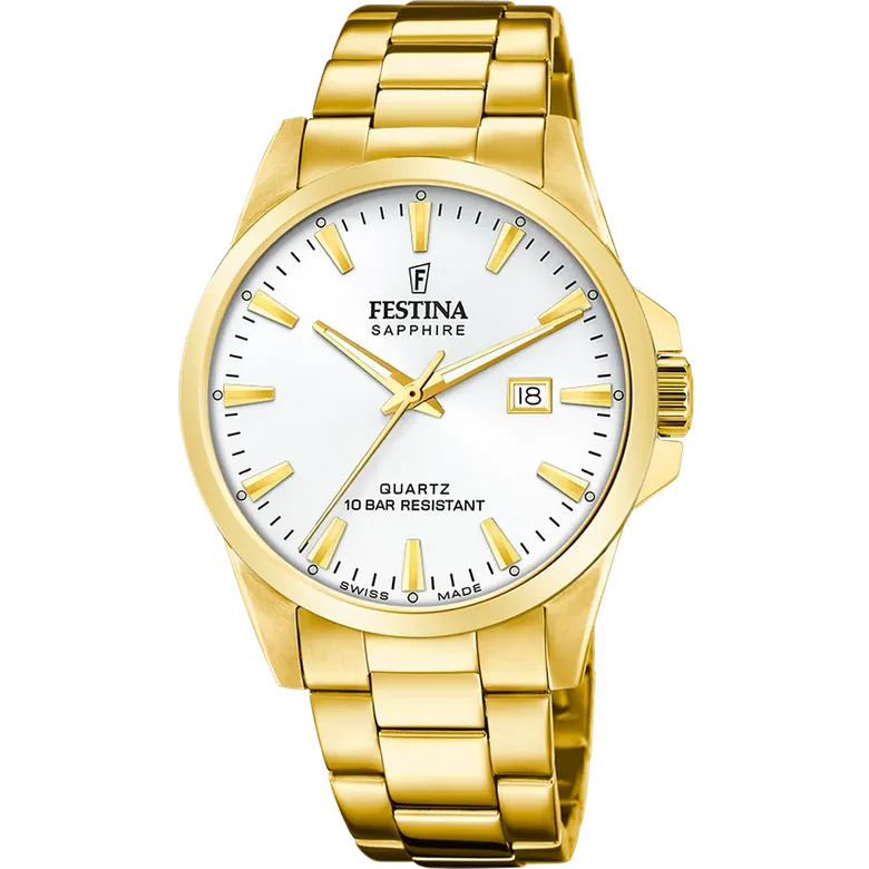 Festina Swiss Made Stainless Steel Analog Mens Watch I Model F20044/2 Quartz Movement