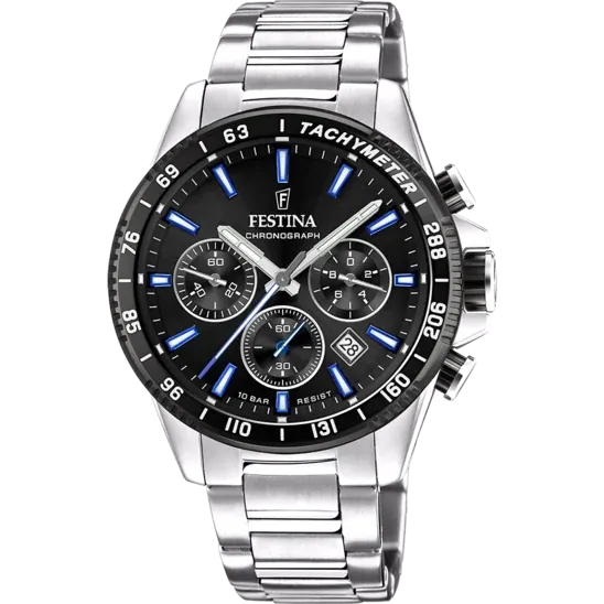 Festina Timeless Chronograph Stainless Steel Chronograph Mens Watch I