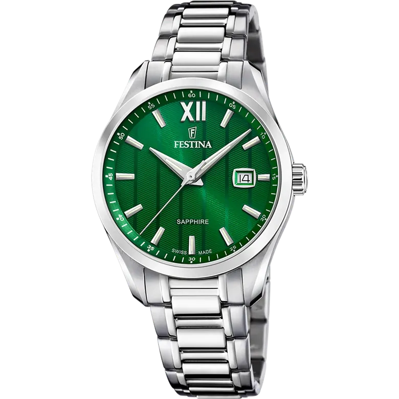 Festina Swiss Made Stainless Steel Analog Mens Watch I Model F20026/3 Quartz Movement