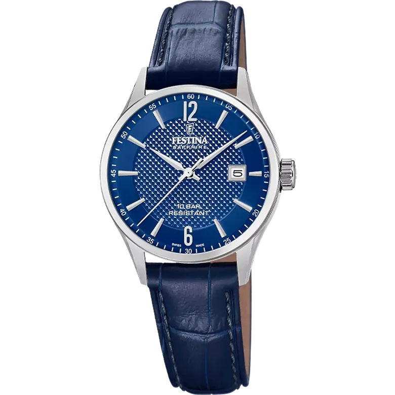 Festina Swiss Made Leather Analog Ladies Watch I Model F20009/8 Quartz Movement