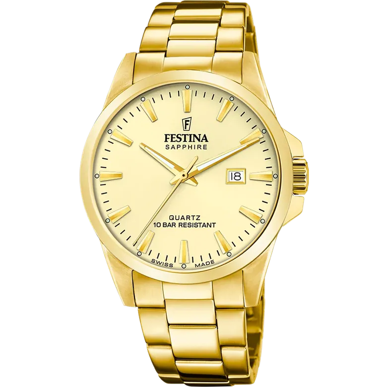 Festina Swiss Made Stainless Steel Analog Mens Watch I Model F20044/4 Quartz Movement