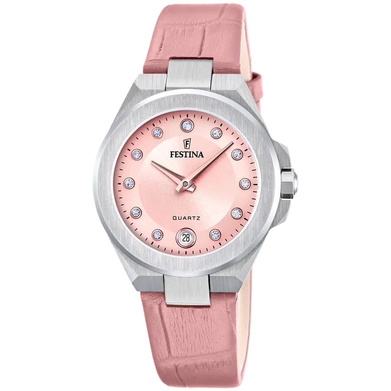 Festina Mademoiselle Leather Analog Ladies Watch I Model F20701-2 Quartz Movement