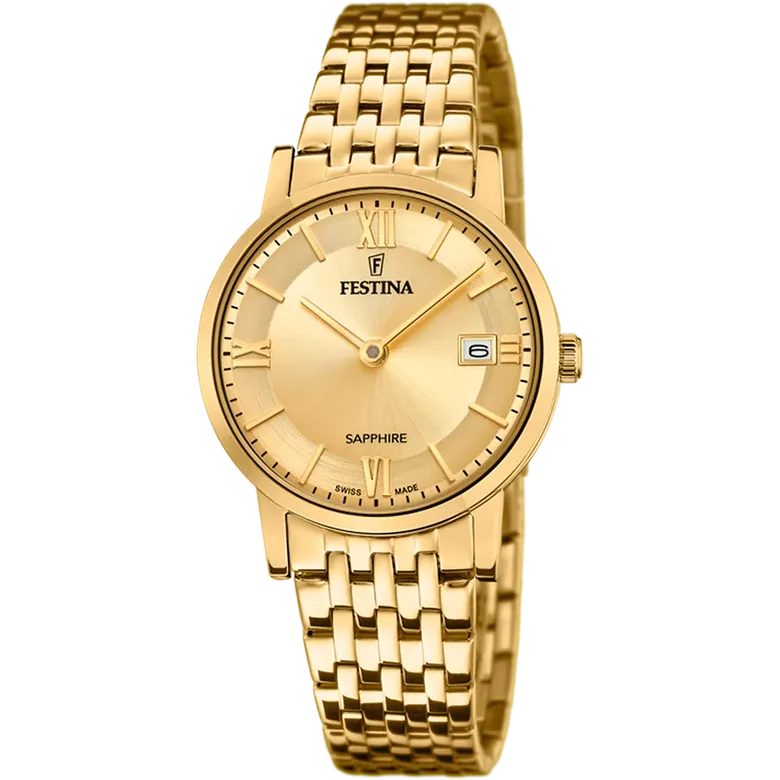 Festina Swiss Made Stainless Steel Analog Mens Watch I Model F20021/2 Quartz Movement