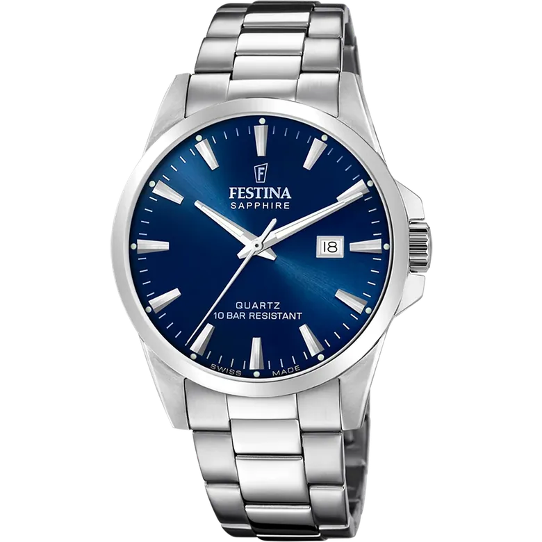 Festina Swiss Made Stainless Steel Analog Mens Watch I Model F20024/3 Quartz Movement