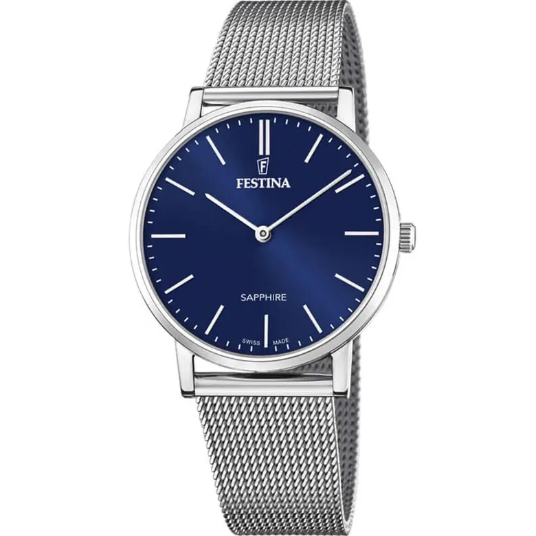 Festina Swiss Made Stainless Steel Analog Mens Watch I Model F20014/2 Quartz Movement