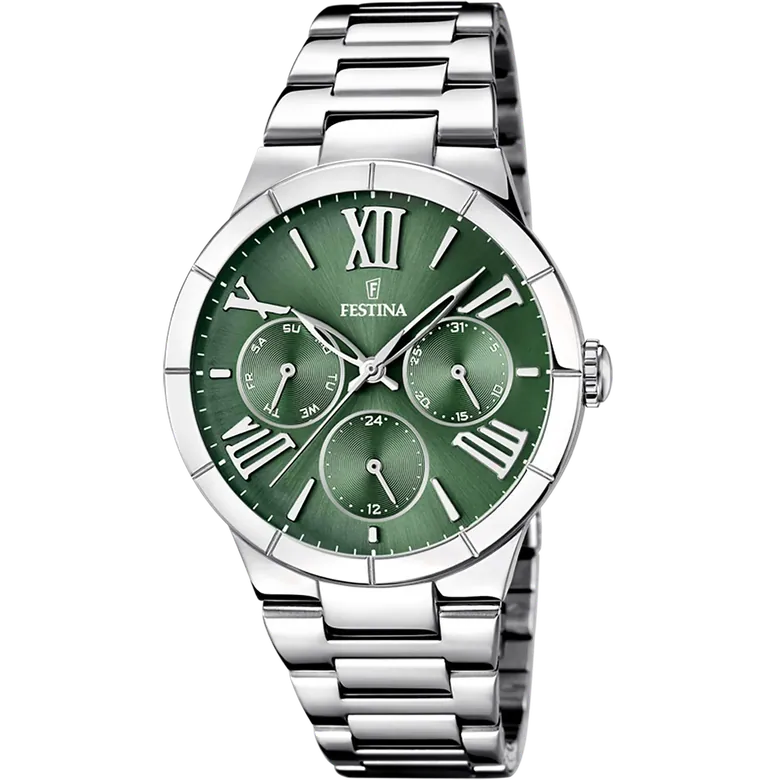 Festina Boyfriend Stainless Steel Multifunction Ladies Watch I Model F16716-5 Quartz Movement