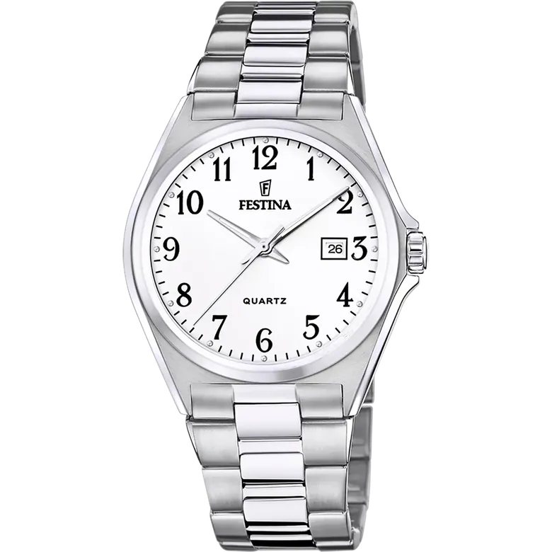 Festina Classics Stainless Steel Analog Mens Watch I Model F20552/1 Quartz Movement