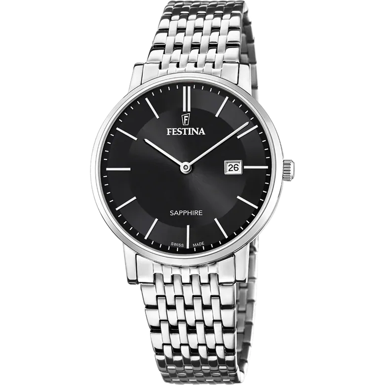 Festina Swiss Made Stainless Steel Analog Mens Watch I Model F20018/3 Quartz Movement