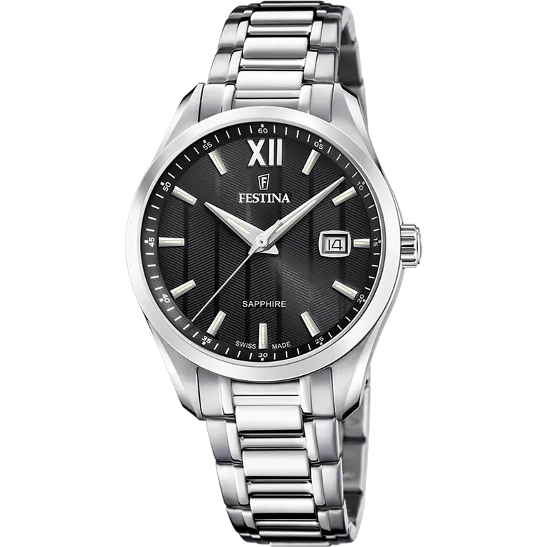 Festina Swiss Made Stainless Steel Analog Mens Watch I Model F20026/4 Quartz Movement