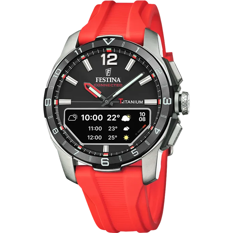 Festina Connected D Rubber Connected (Digital) Mens Watch I Model F23000/C Digital Movement