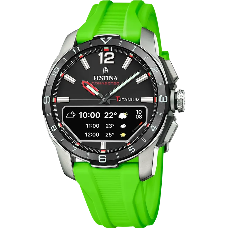 Festina Connected D Rubber Connected (Digital) Mens Watch I Model F23000/B Digital Movement