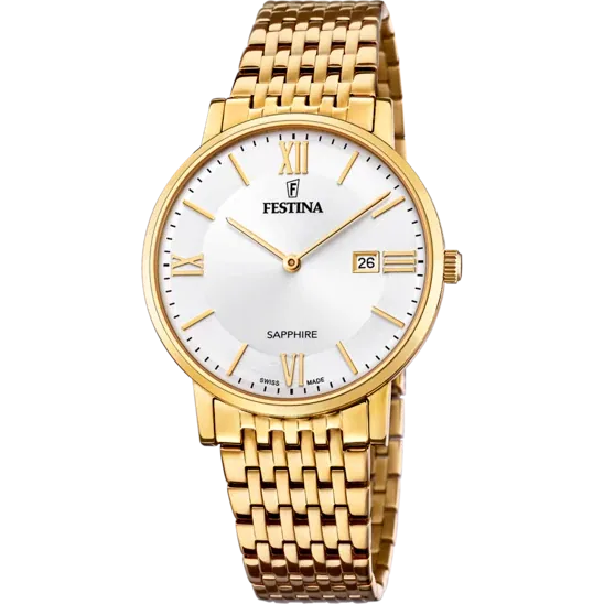 Festina Swiss Made Stainless Steel Analog Mens Watch I Model F20020/1 Quartz Movement