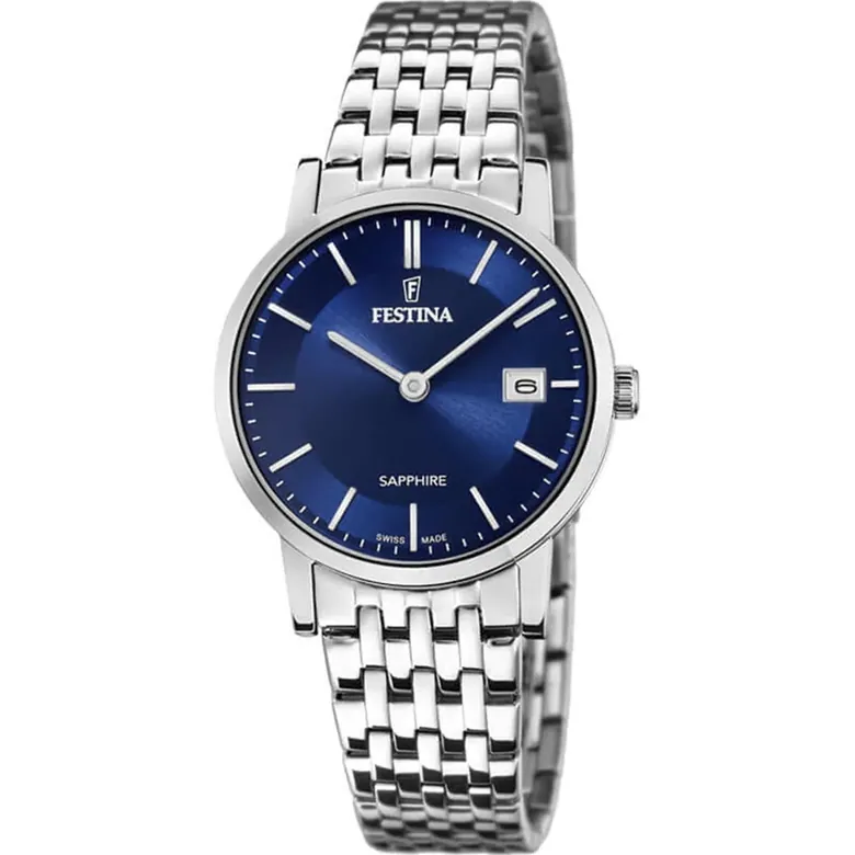 Festina Swiss Made Stainless Steel Analog Ladies Watch I Model F20019/2 Quartz Movement