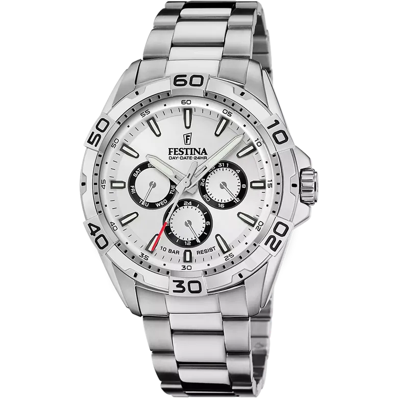 Festina Multifunction Stainless Steel Multifunction Mens Watch I Model F20623-1 Quartz Movement
