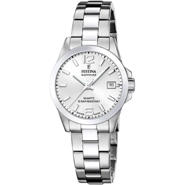 Festina Swiss Made Stainless Steel Analog Ladies Watch I Model F20049-1 Quartz Movement