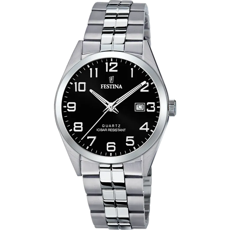 Festina Classics Stainless Steel Analog Mens Watch I Model F20437-4 Quartz Movement