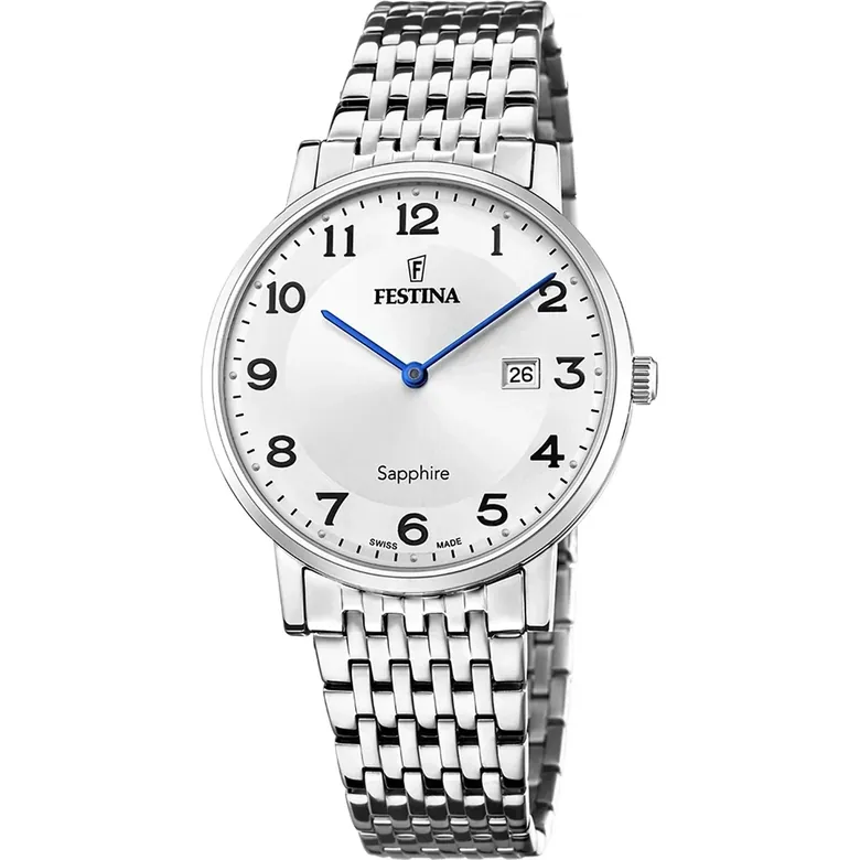 Festina Swiss Made Stainless Steel Analog Mens Watch I Model F20018/4 Quartz Movement