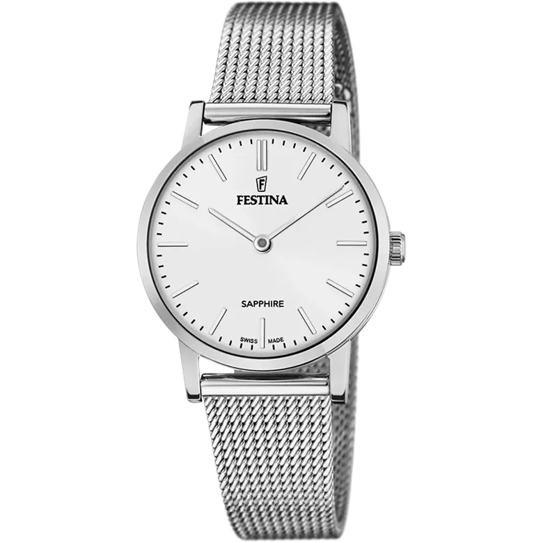 Festina Swiss Made Stainless Steel Analog Mens Watch I Model F20015/1 Quartz Movement