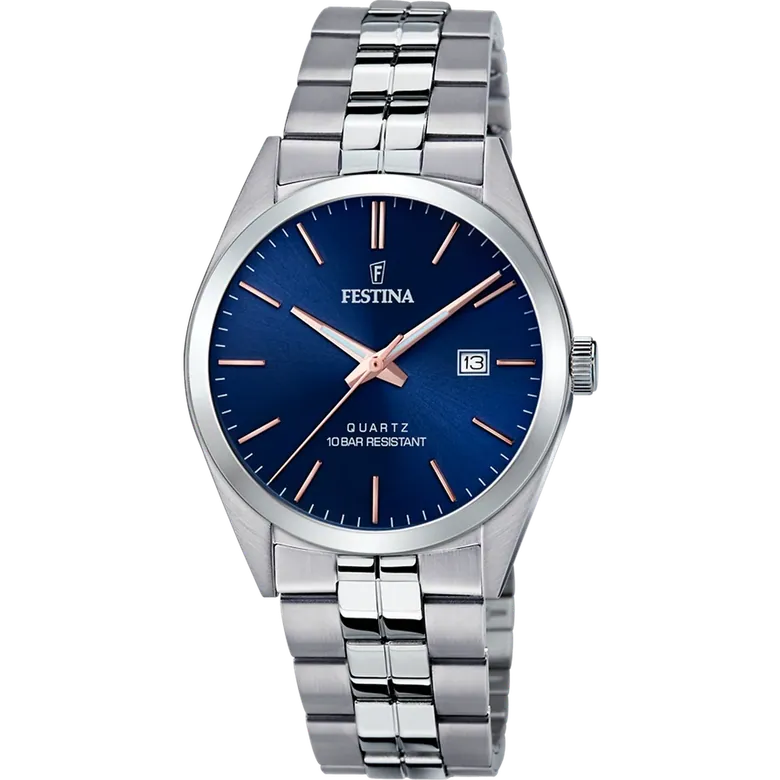 Festina Classics Stainless Steel Analog Mens Watch I Model F20437-B Quartz Movement