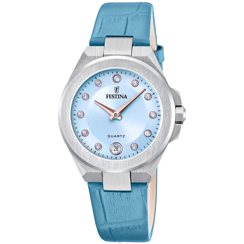 Festina Mademoiselle Leather Analog Ladies Watch I Model F20701-3 Quartz Movement