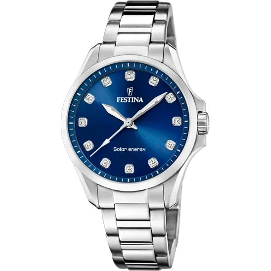 Festina Solar Energy Stainless Steel Analog (Solar Energy) Ladies Watch I Model F20654/4 Quartz Solar Movement