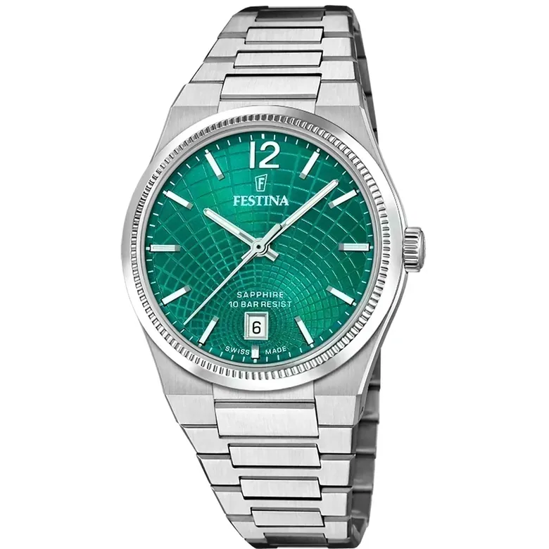 Festina Swiss Made Rive Stainless Steel Analog Ladies Watch I Model F20052/6 Quartz Movement