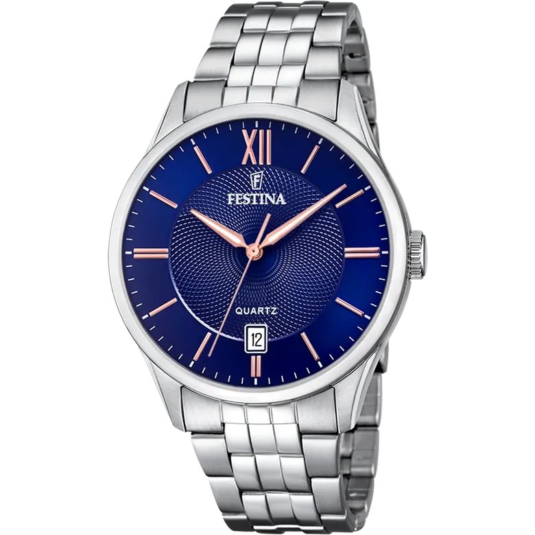 Festina Classics Stainless Steel Analog Mens Watch I Model F20425-5 Quartz Movement