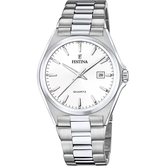 Festina Classics Stainless Steel Analog Mens Watch I Model F20552/2 Quartz Movement
