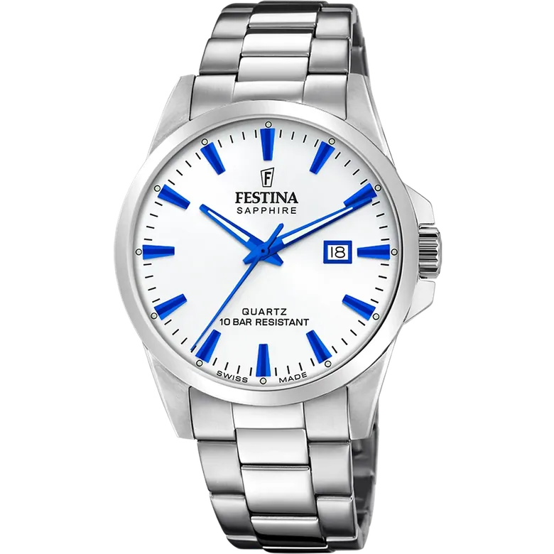 Festina Swiss Made Stainless Steel Analog Mens Watch I Model F20024/5 Quartz Movement