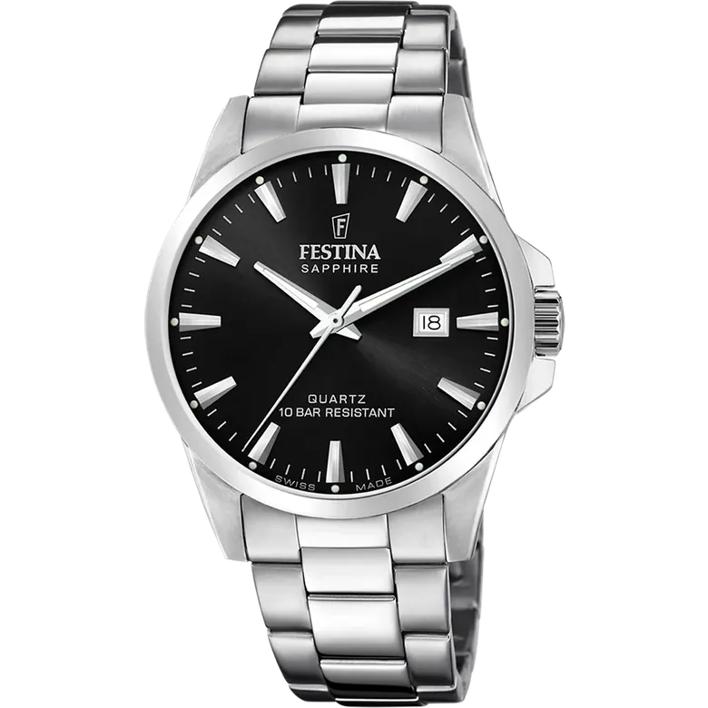 Festina Swiss Made Stainless Steel Analog Mens Watch I Model F20024/4 Quartz Movement