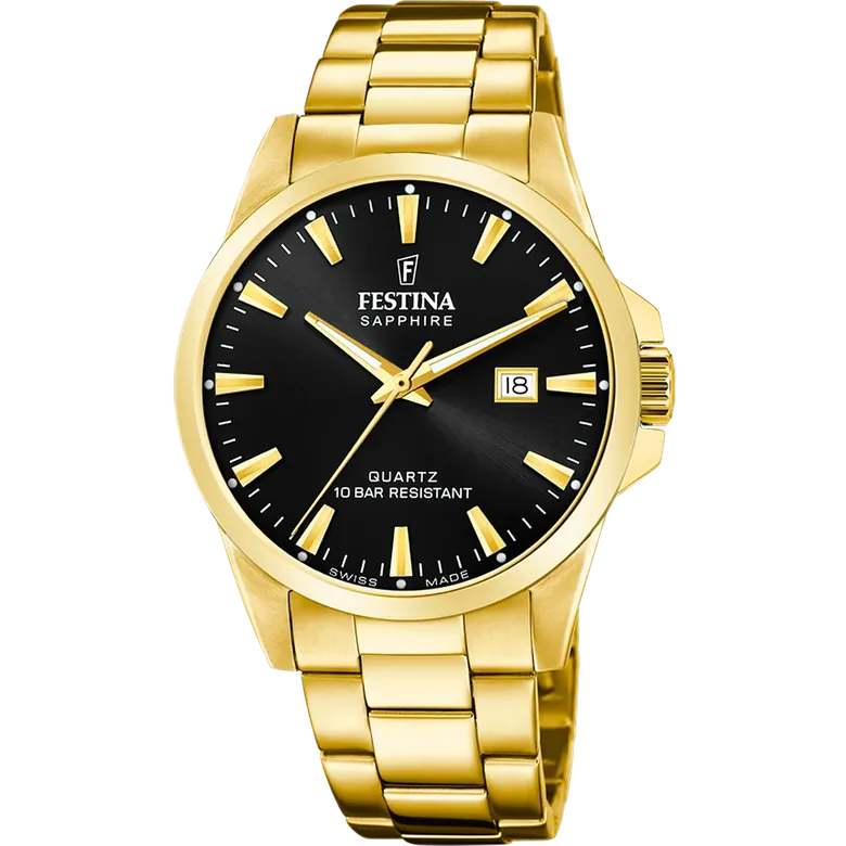 Festina Swiss Made Stainless Steel Analog Mens Watch I Model F20044/6 Quartz Movement