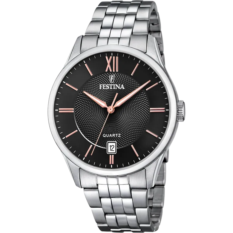 Festina Classics Stainless Steel Analog Mens Watch I Model F20425-6 Quartz Movement