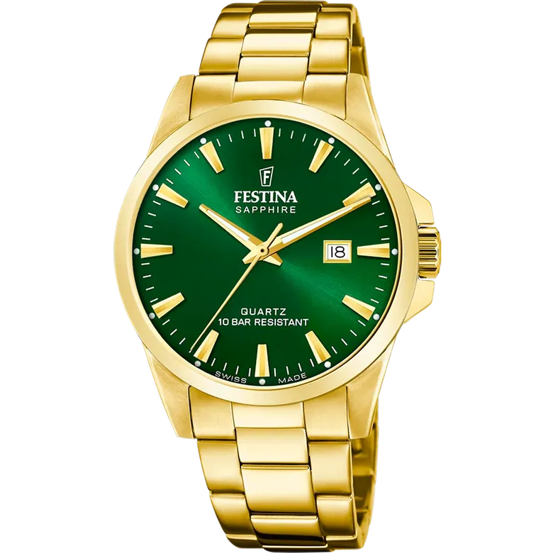 Festina Swiss Made Stainless Steel Analog Mens Watch I Model F20044/5 Quartz Movement