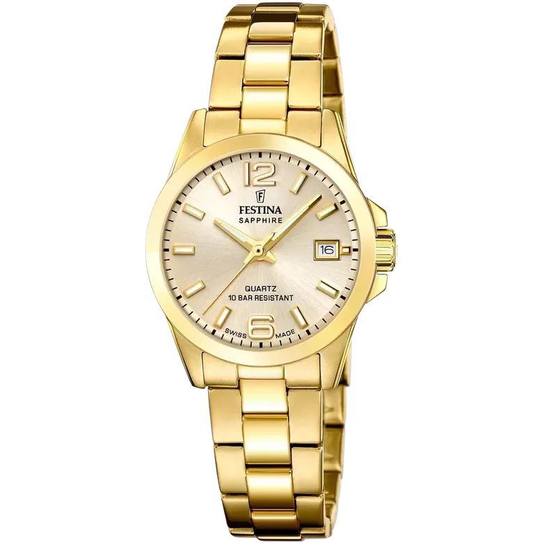 Festina Swiss Made Stainless Steel Analog Ladies Watch I Model F20050/2 Quartz Movement