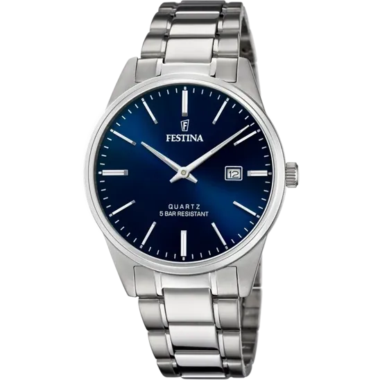 Festina Classics Stainless Steel Analog Mens Watch I Model F20511/3 Quartz Movement